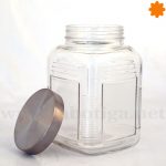 Bote cristal rectangular con Cierre Metálico El pequeño del conjunto