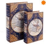 Caja libro mapa Sudamérica Esconde tus billetes de avión