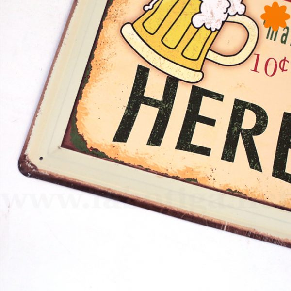 Ice cold beer Placa