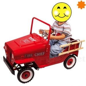 Juguete infantil Coche de pedales de bomberos modelo 503