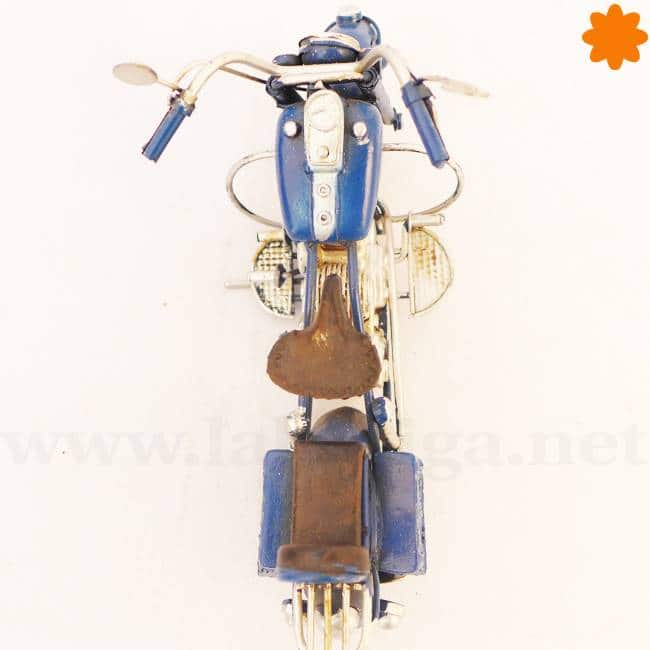 Motocicleta chopper Harley Davidson Azul