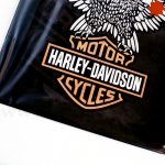 Placa metálica retro Harley Davidson