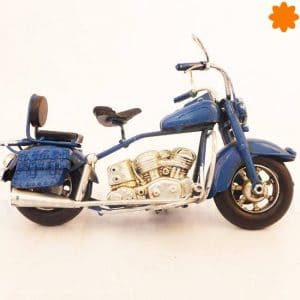 figura de una chopper azul ideal para regalar a un motero
