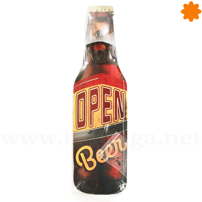 Abridor de botellas con forma de un botellín de cerveza Open Beer