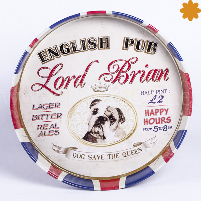 Bandeja de metal English Pub Lord Brian