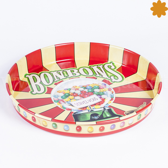 Bandeja metálica Bonbons Gourmands