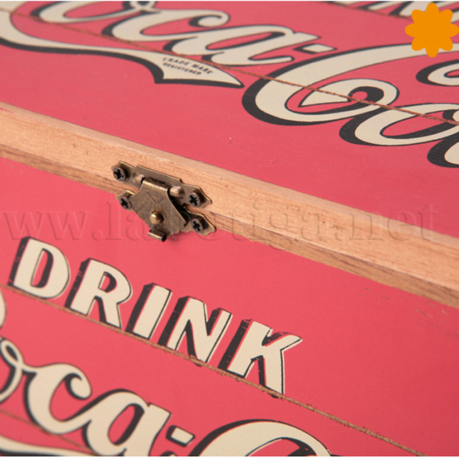 caja de madera Drink Coca Col