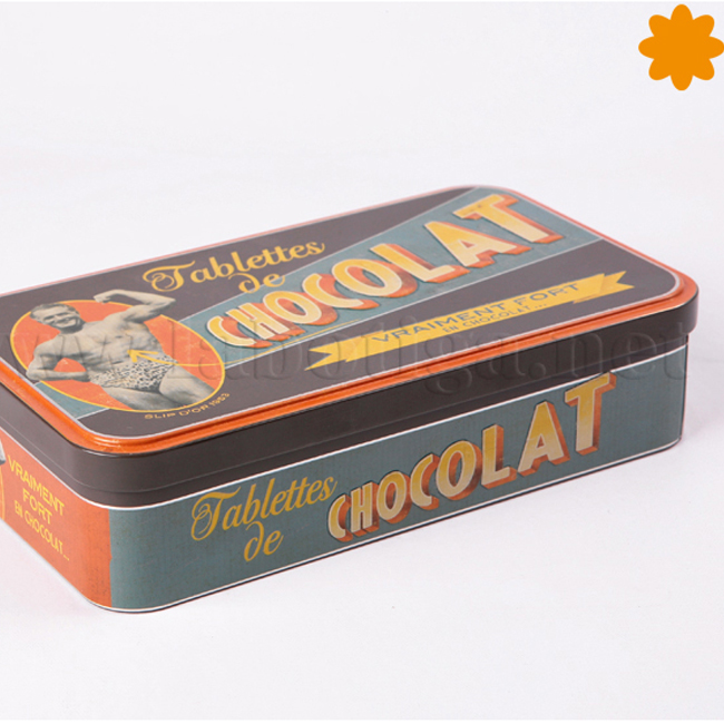 Caja vintage tablettes de chocolat para guardar chocolate