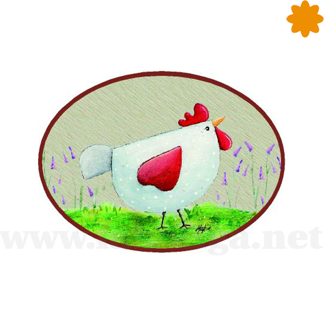 cartel-decorativo-con-una-gallina-pio-pio-de-estilo-chic
