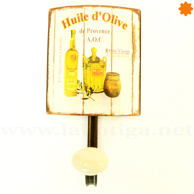 Colgador metálico  Huile d'Olive complemento decorativo para la cocina