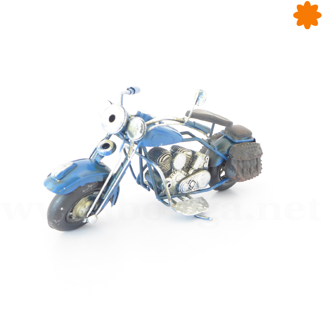figura de metal motocicleta chopper harley davidson azul figura de metal motocicleta chopper harley davidson azul