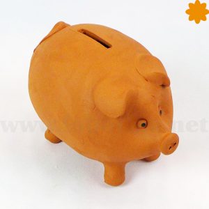 ahorrar es muy fácil con la hucha de cerámica con forma de cerdito ideal tanto para monedas como para billetes. Hucha cerdito de plástico rosa pequeña 
