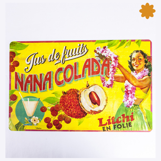 Individual mantel de mesa Nana Colada Lichi en Folie Ideal verano