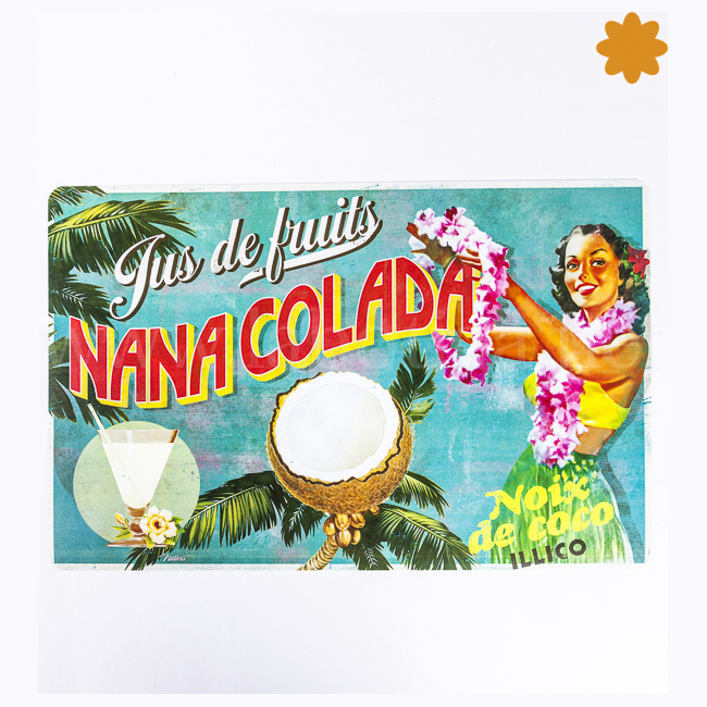 Mantel Individual hawaiano Nana Colada Noix de Coco illico