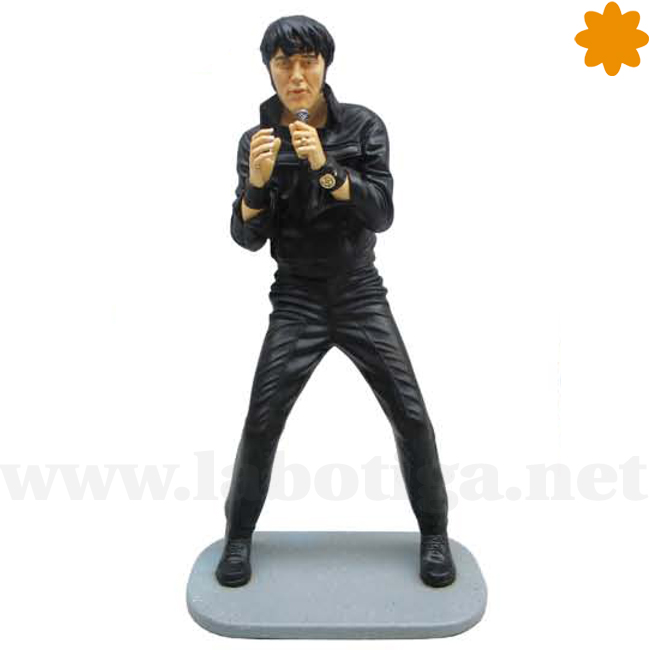 Muñeco real de Elvis Presley Cantando con Vestido Negro