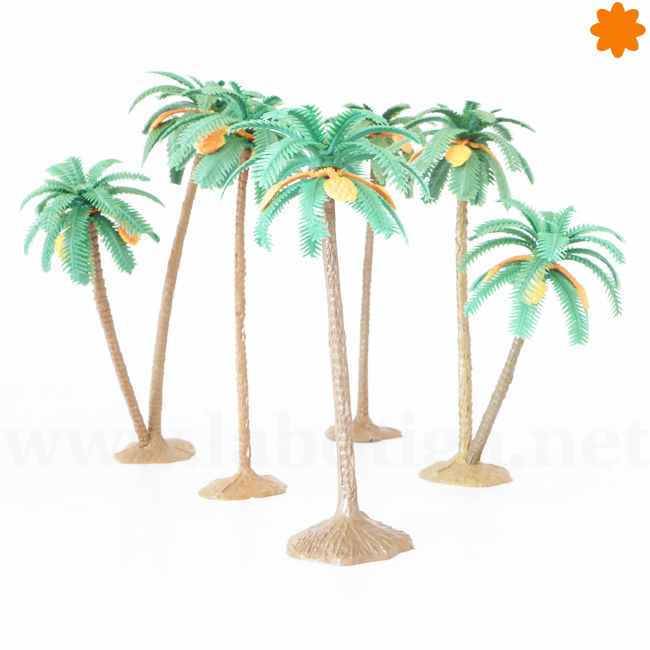 Miniatura de palmera doble para decoración