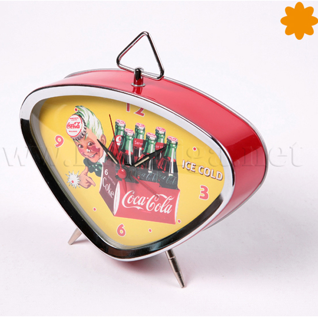 Reloj despertador Coca Cola niño con botellas