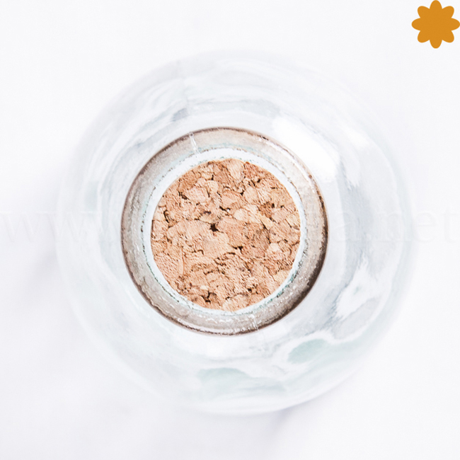 tarro de cristal peque o con forma de cono abombado
