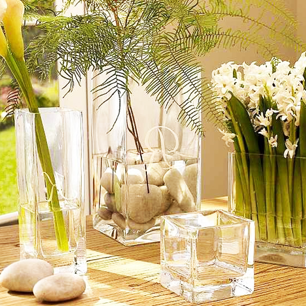 Floreros de Cristal - de Recipientes para Decorar con Flores