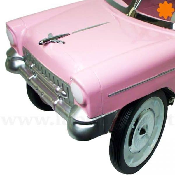 Coche de pedales Chevy del 55 color rosa