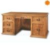 Mesa escritorio cajonera rústica de madera
