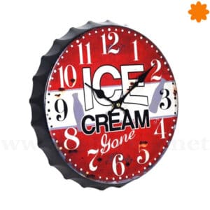 El reloj de pared Ice Cream ideal para decorar en una heladería