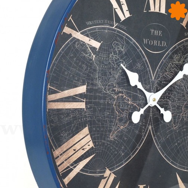 Reloj de pared grande The World