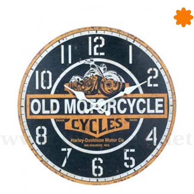 Reloj de pared ideal para un auténtico motero choper Reloj de pared ideal para un auténtico motero choper