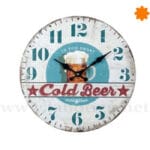 Reloj de colgar temática cervezas Its Too Short Cold beer