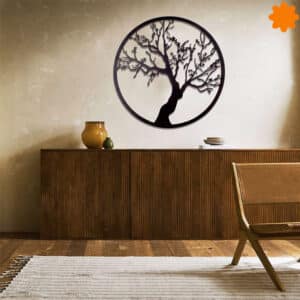 Árbol de la vida decorativo en estilo japonés para decorar el comedor